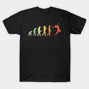 Retro Dancing Evolution Gift For Dancers T-Shirt